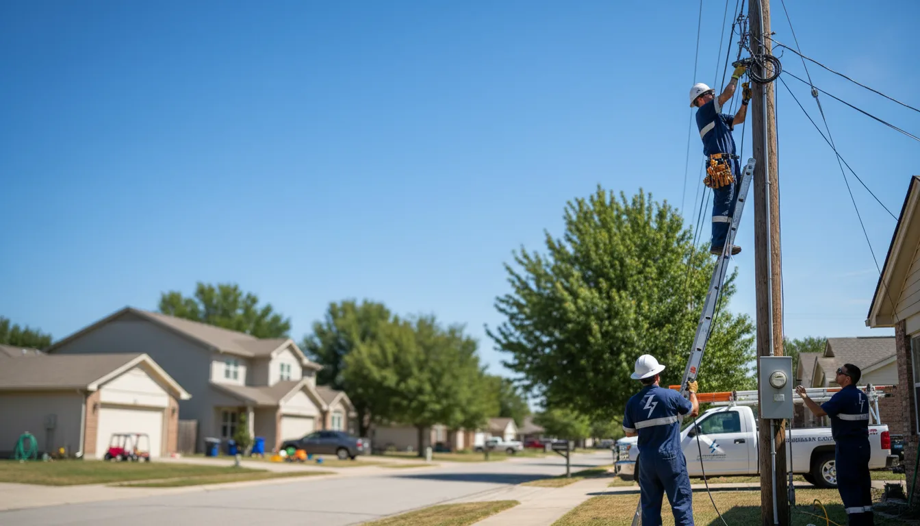 Residential electrician providing installation services in Sardis, MS